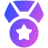 Star Medal 1 Streamline Plump Gradient